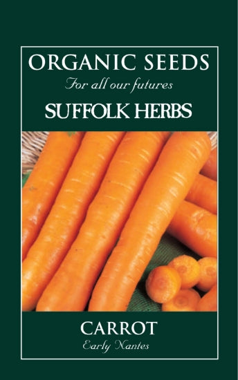 Carrot Early Nanttes Organic Seeds