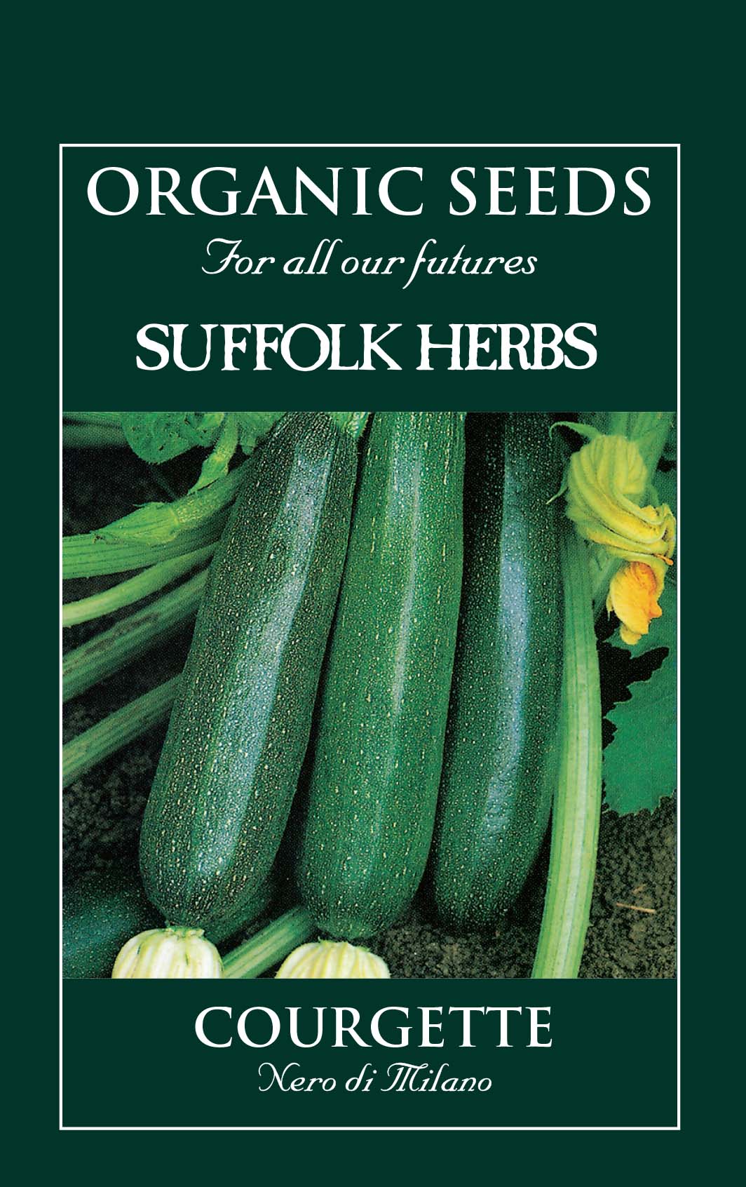 Courgette/Zucchini Organic Seeds - Nero Di Milano