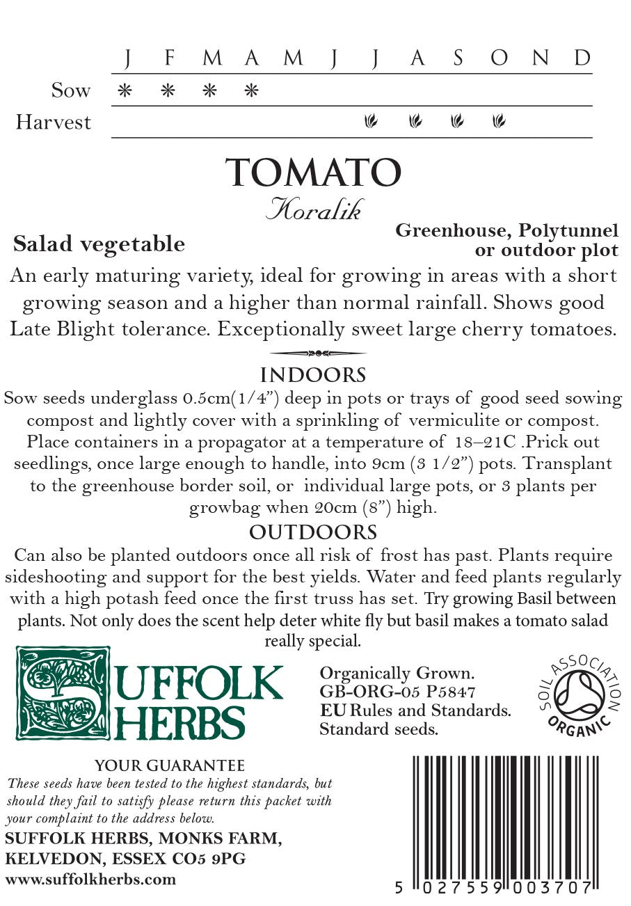 Tomato Organic Seeds - Koralic