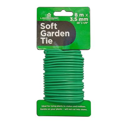 Lighthouse Garden Soft Tie 8m – Padded Plant Support for Delicate Stems