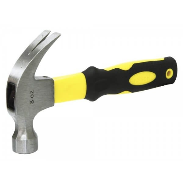 Rolson Midi Claw Hammer Fibreglass Handle