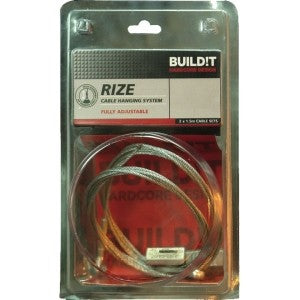 Rize Adjustable Steel Cable Hanging System 2 x 1.5m - Build!t