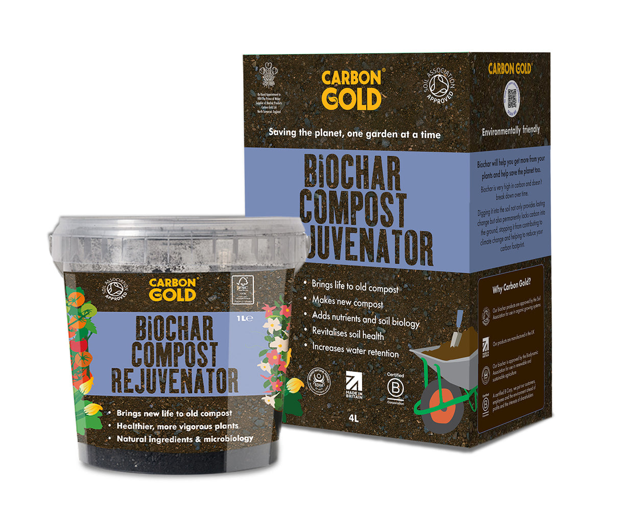 Carbon Gold Biochar Compost Rejuvenator 1L