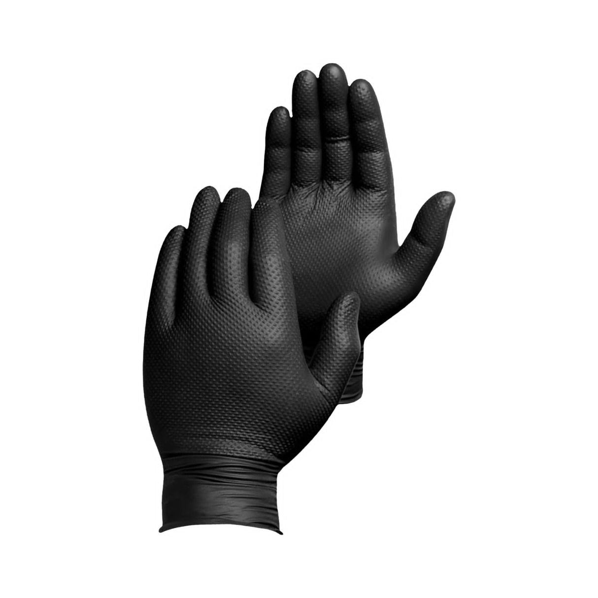 Titan Grip Diamond Textured Black Nitrile Gloves - (50 per box)