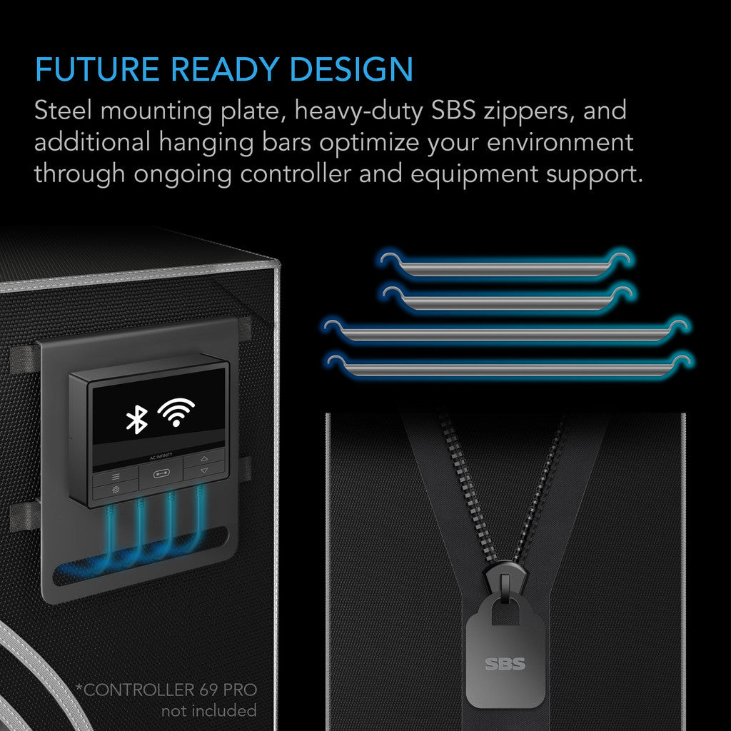 AC Infinity Cloudlab 844 Advance Grow Tent 4x4 (120cm x 120cm x 180cm)