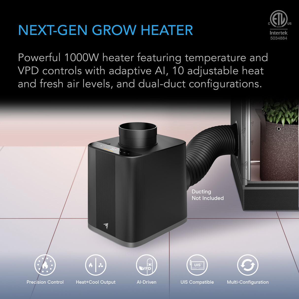 AC Infinity Thermoforge T7 Plant Heater 1000W (AC-SFT7 )