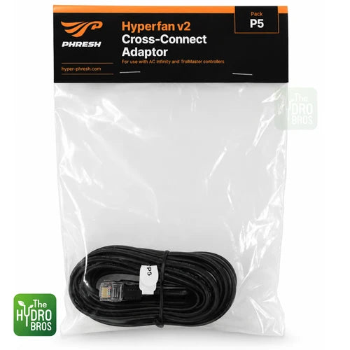 Hyperfan Cross-Connect Adaptor (Pack 5) – Connect Phresh Hyperfan EC Fans to AC Infinity & TrolMaster Controllers