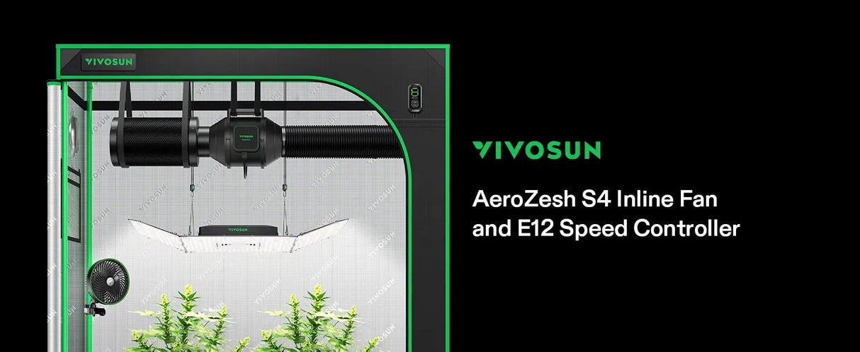 VIVOSUN AeroZesh S4 Inline Fan 4″ (353 m³/hr)