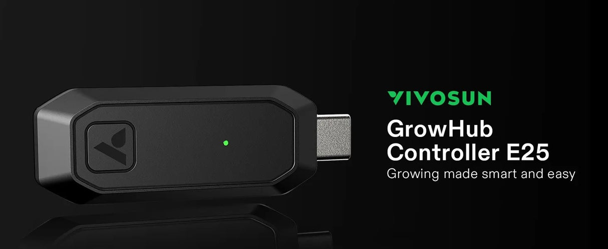 GrowHub E25 Controller for Grow Tent Cooling Ventilation Lighting