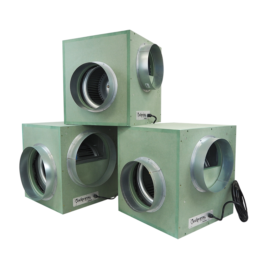 Krystal- Acoustic Box Fan 3250 m3/h (12"/315mm)