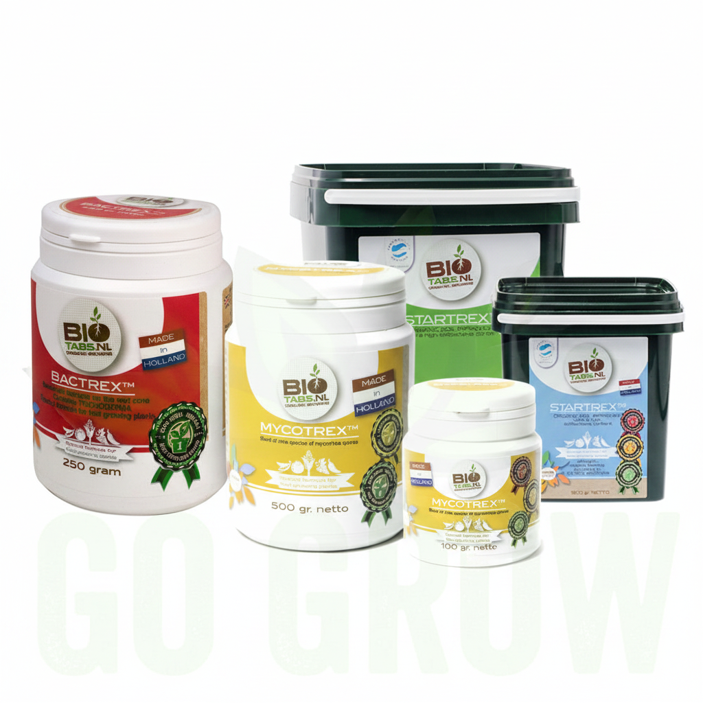 BioTabs Soil Biology Bundle – Bactrex, Mycotrex and Startrex on white background