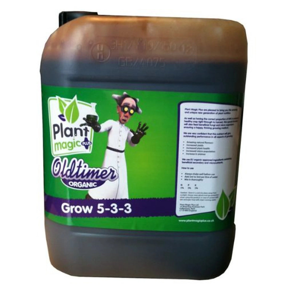 Plant Magic Oldtimer Organic Grow 5L – Clearance (Old Label) RRP £40.95