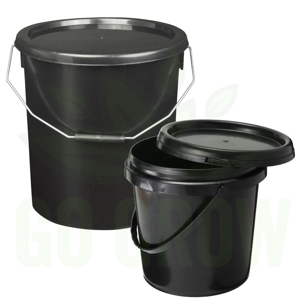 Black Bucket With Lid