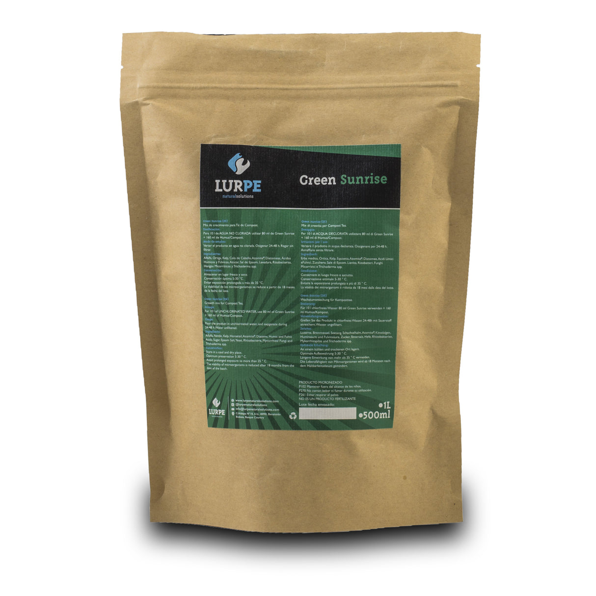 REDUCED TO CLEAR Lurpe Natural Solutions - Green Sunrise 1L
