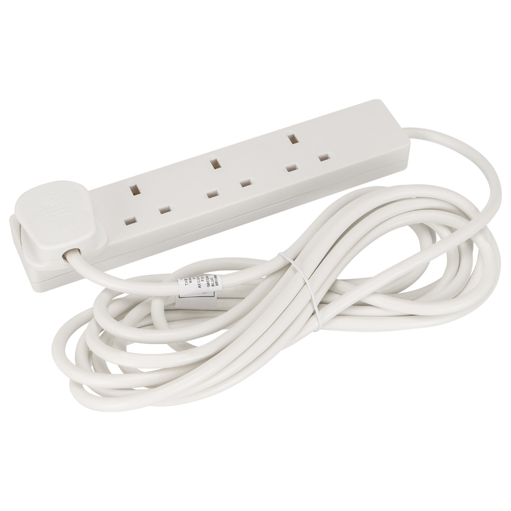 4 Plug Socket Extension Leads