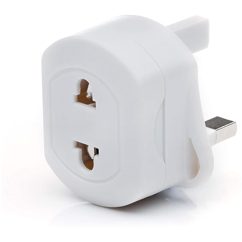 Plug Adaptor - EU (2pin) to UK (3 pin) 13amp/240v