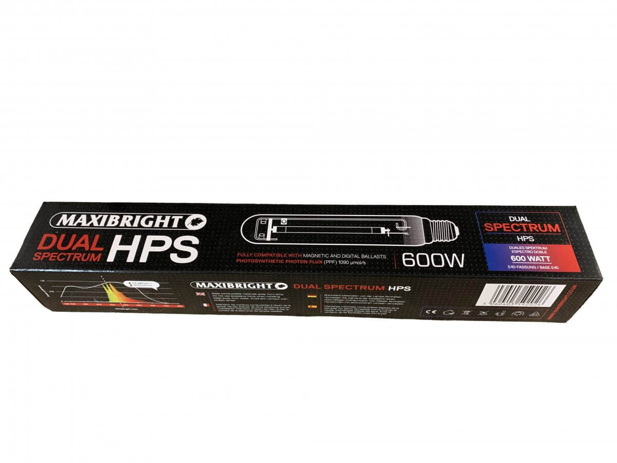 Maxibright Dual Spectrum HPS+ 600W Lamp