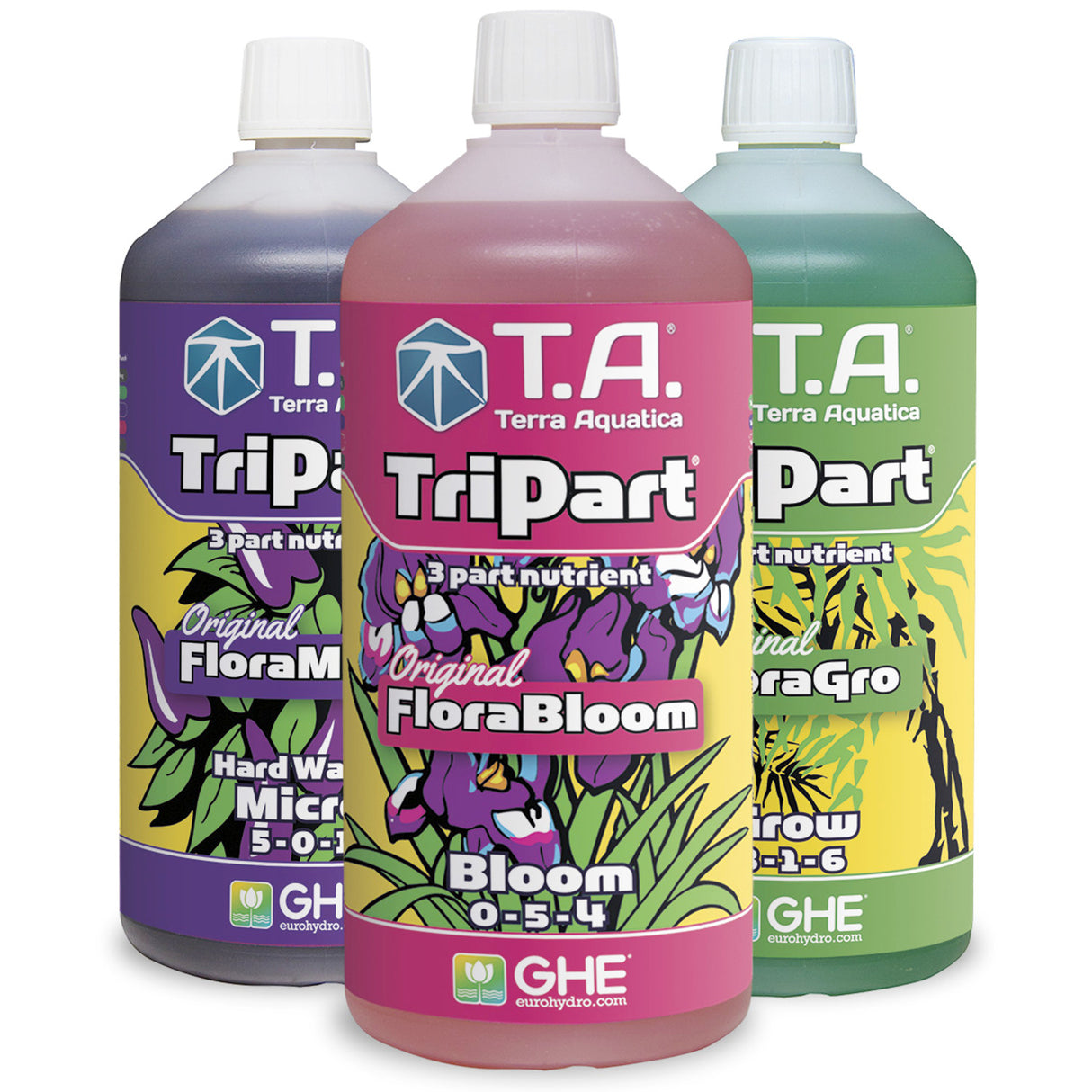 Terra Aquatics TriPart SET - Grow, Bloom & Micro (HW)
