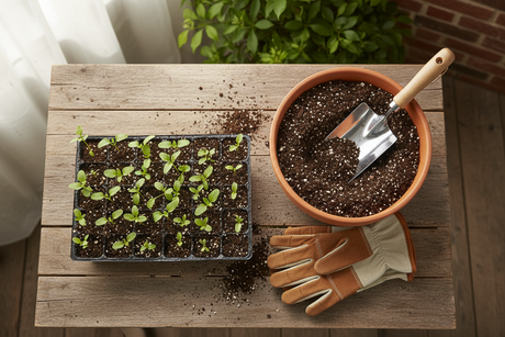 How to Harden Off Plants & Pot Up Into Bigger Containers