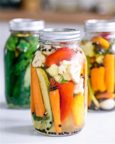 How to Pickle Summer Vegetables with Red Wine Vinegar