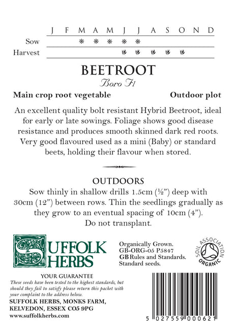 Beetroot Boro Organic Seeds