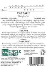 Cabbage - Caraflex F1 Organic Seeds
