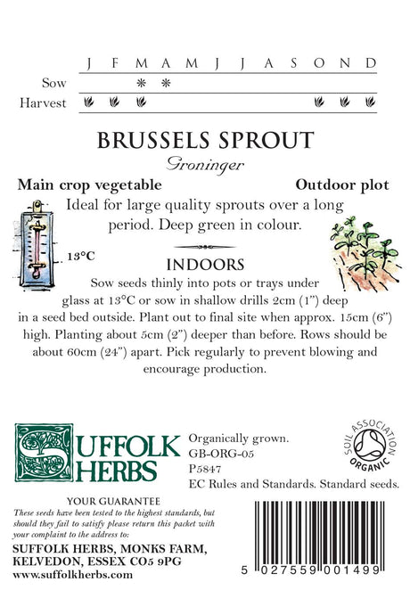 Brussels Sprout - Groninger Organic Seeds