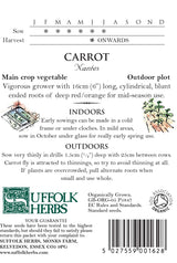 Carrot - Early Nanttes - Organic Seeds
