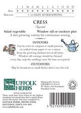 Cress Organic Seeds - Sprint