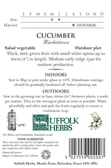 Cucumber Organic Seeds- Marketmore
