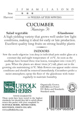 Cucumber Organic Seeds - Flamingo F1