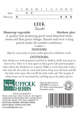 Leek Organic Seeds - Bandit