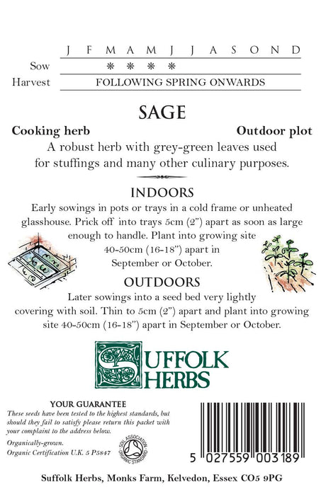 Sage - Organic Seeds