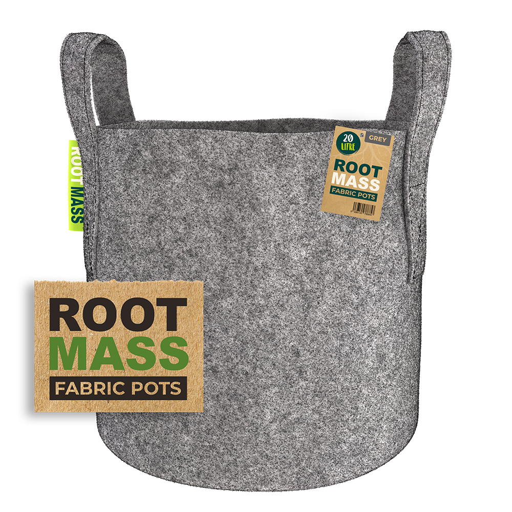 RootMass Grey Fabric Pot