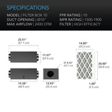 AC Infinity Filter Box – High-Efficacy Inline Air Filtration System