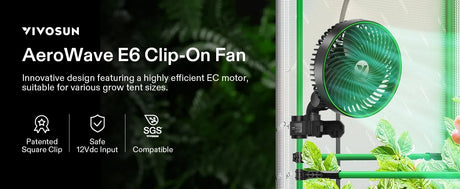VIVOSUN AeroWave E9 Clip-on Fan (Coming soon)