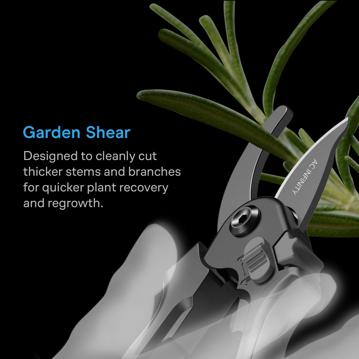 AC Infinity Carbon Steel Pruning Shears 8" (AC-PSA8)