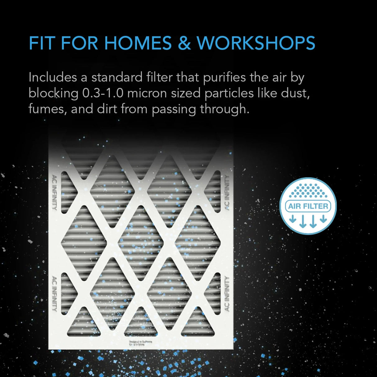 AC Infinity Filter Box – High-Efficacy Inline Air Filtration System
