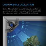 AC Infinity Cloudray S9 EC Oscillating Clip Fan 9”  (AC-CCS9)