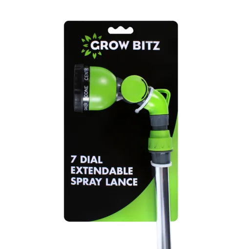 Grow Bitz 7 Dial Extendable Spray Lance with Lever Handle – 140cm Adjustable Hose Attachment