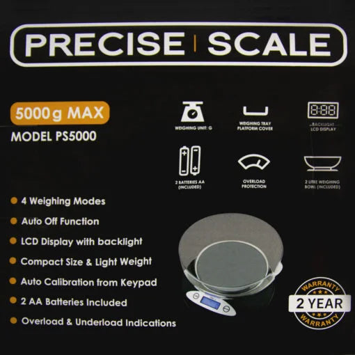 Precise Digital Scales 0.1g – 5000g