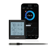 AC Infinity Cloudcom B1 Smart Thermo-Hygrometer with 12ft Sensor Probe
