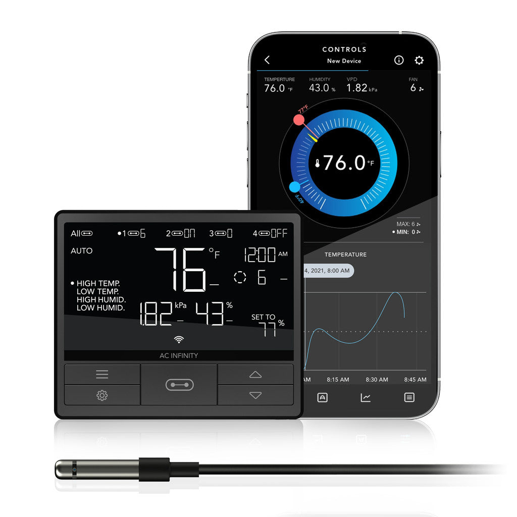 Ac Unit Controller AC Infinity Controller 69 Pro+ Smart Climate Controller UIS 8-Port (CT ...
