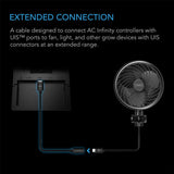 AC Infinity UIS to UIS Extension Cable Female to Male 10 feet (AC-EXQ9)