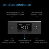 AC Infinity Humidity Dome Germination Kit with LED Grow Light Bars (6x12 Cell Tray)