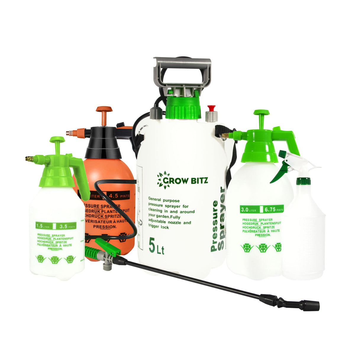 Pressure Sprayer – Adjustable Garden Sprayer for Foliar Feeding & Pest Control