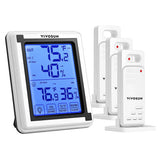 VIVOSUN Wireless Thermometer and Hygrometer (3 Remote Sensors)