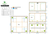 Green Box Tent 400 x 400 x 220cm – Large Heavy-Duty Grow Tent with Wood Crate