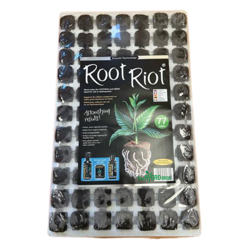 Root Riot Dome Kit Root Riot Starter Cubes – Propagation Media for Seeds & Cuttings (24 ...