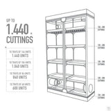 Garden HighPro Probox Propagator Tent KIT with LED Max lights (XL 1.2m x 40cm x 20cm)
